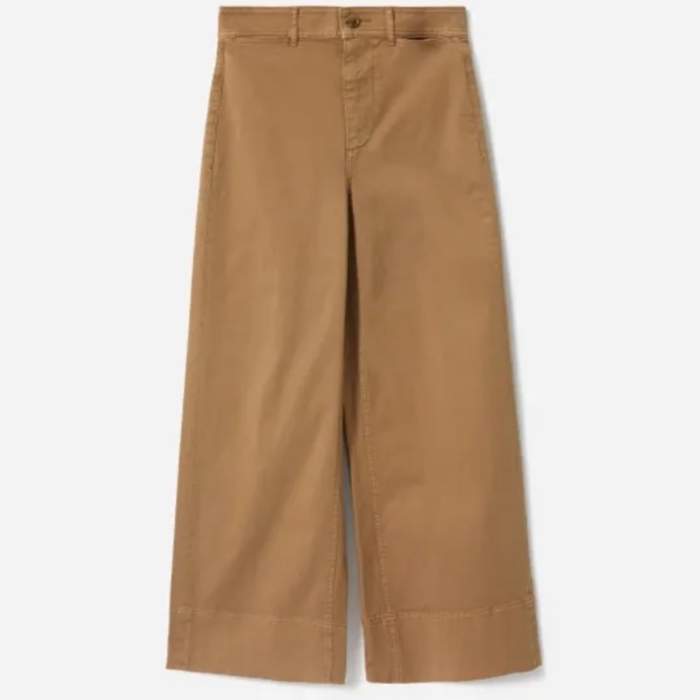 Everlane Lightweight Wide-Leg Crop Chino